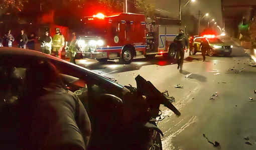 Choque de alta energía en Pudahuel Sur deja un lesionado y provoca suspensión del tránsito
