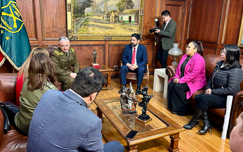 Diputado Oyarzo y dirigentes se reúnen con el Director General de Carabineros y logran compromisos clave en seguridad