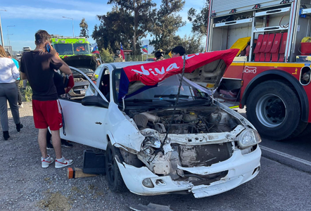 Choque de automóviles en Pudahuel rural deja un menor de tres años y dos adultos lesionados