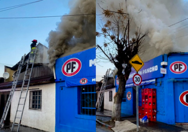 Incendio destruye minimarket Don Pancho en Cerro Navia