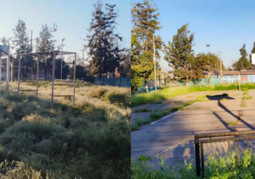 Plaza y recinto deportivo en abandono preocupan a vecinos de Cerro Navia