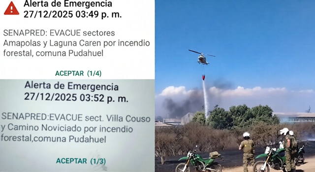La alarma SAE irrumpe en Pudahuel: cientos de teléfonos sonaron simultáneamente en el Persa Teniente Cruz y el Aeropuerto