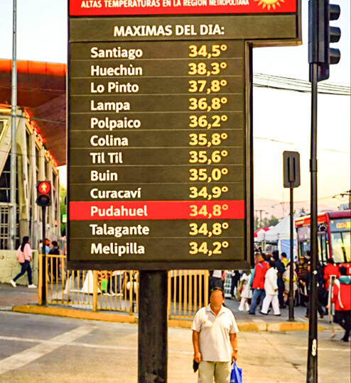 Día de Navidad bajo calor extremo: Pudahuel alcanzó 34,8 °C en una de las Navidades más calurosas de la última década